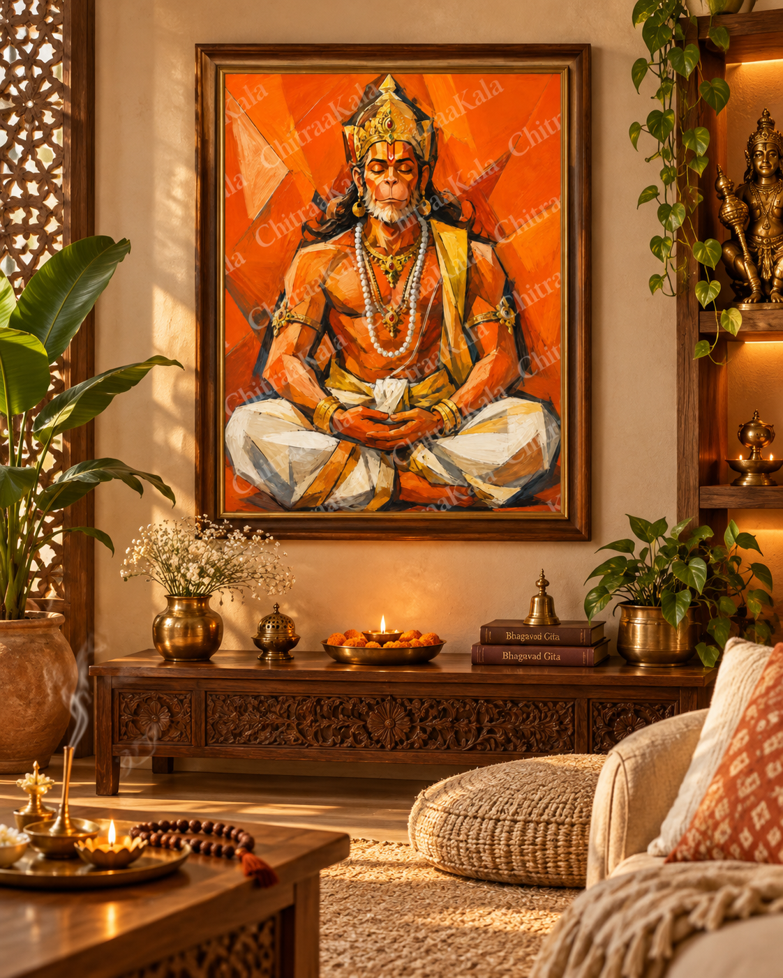 Lord Hanuman – Divine Strength & Inner Peace |Digital Artwork