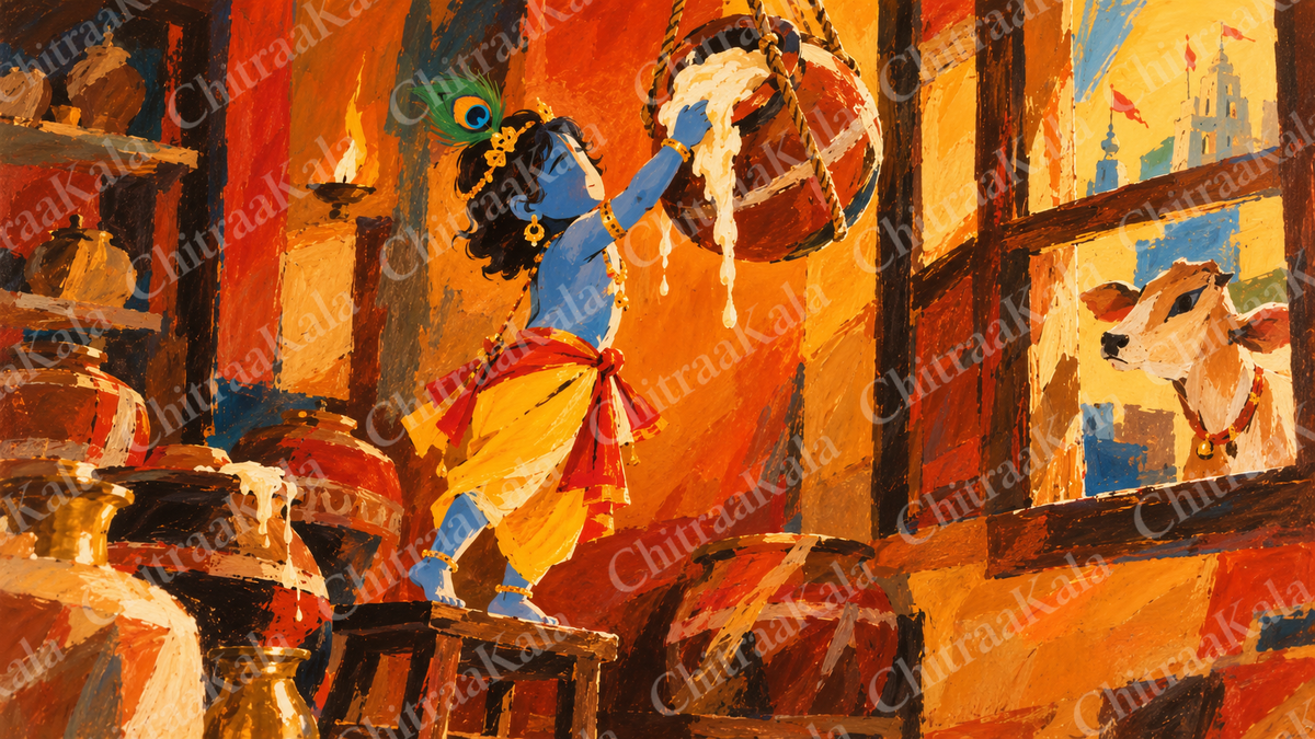 Young Lord Krishna | Digital Artwork