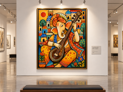 Lord Ganesha’s Melody | Digital Artwork Download