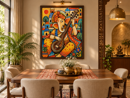 Lord Ganesha’s Melody | Digital Artwork Download
