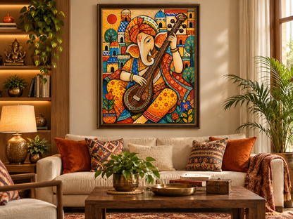 Lord Ganesha’s Melody | Digital Artwork Download