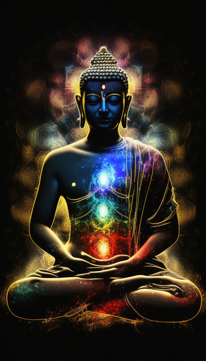 Buddha & Chakras | Digital Artwork