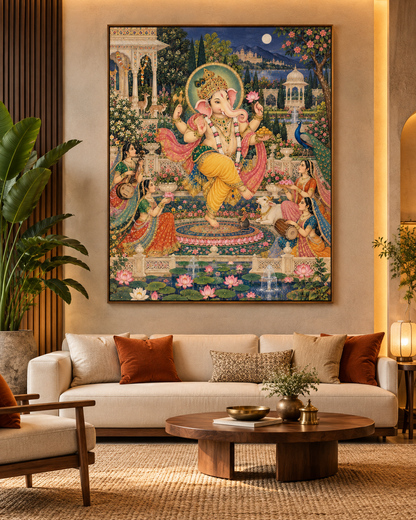 Lord Ganesha Divine Celebration | Digital Artwork