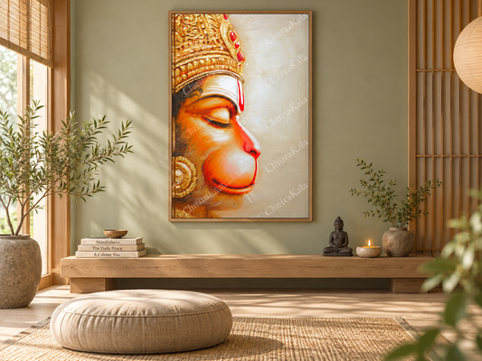 Lord Hanuman Devotion | Digital Artwork
