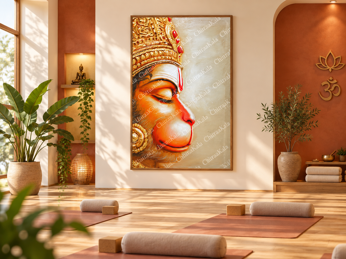 Lord Hanuman Devotion | Digital Artwork