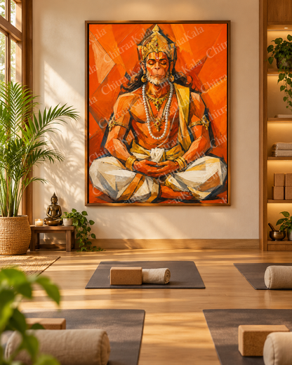 Lord Hanuman – Divine Strength & Inner Peace |Digital Artwork