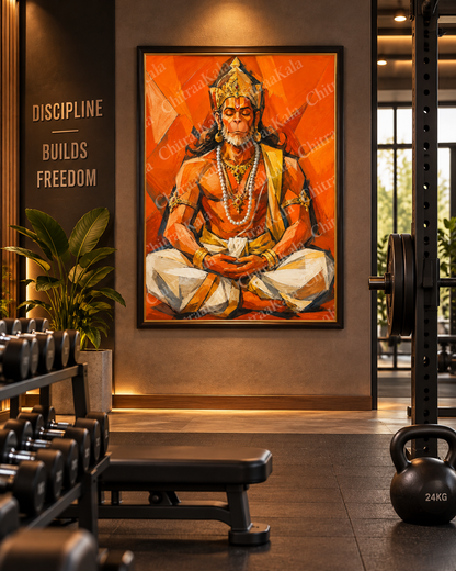 Lord Hanuman – Divine Strength & Inner Peace |Digital Artwork
