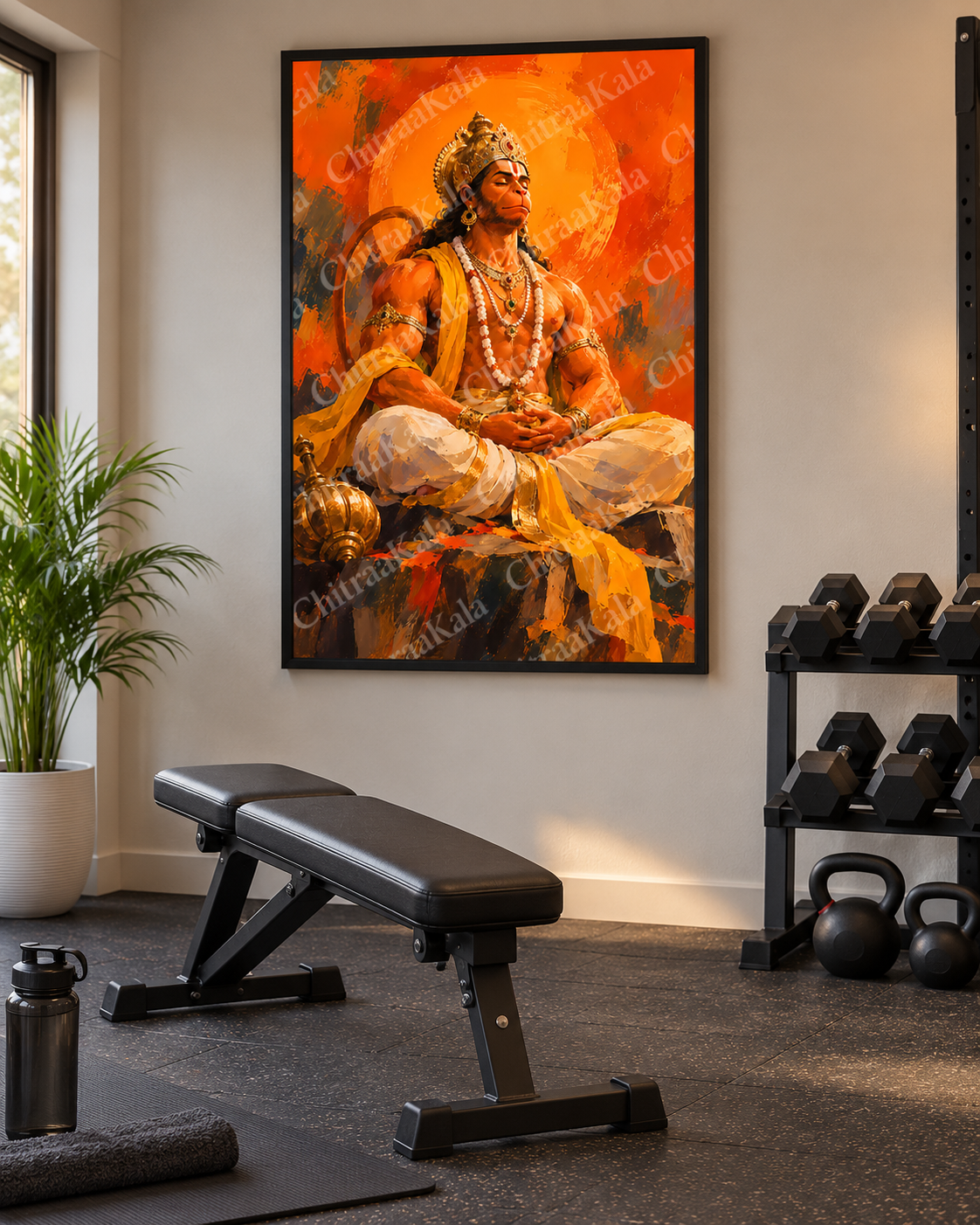 Lord Hanuman Meditating | Digital Artwork