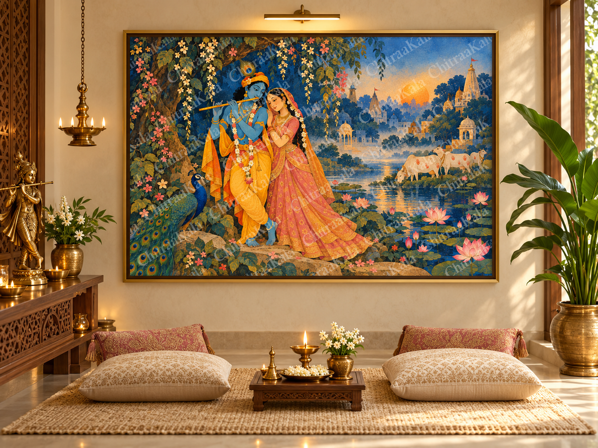 Radha Krishna in Divine Vrindavan