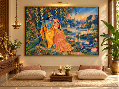 Radha Krishna in Divine Vrindavan