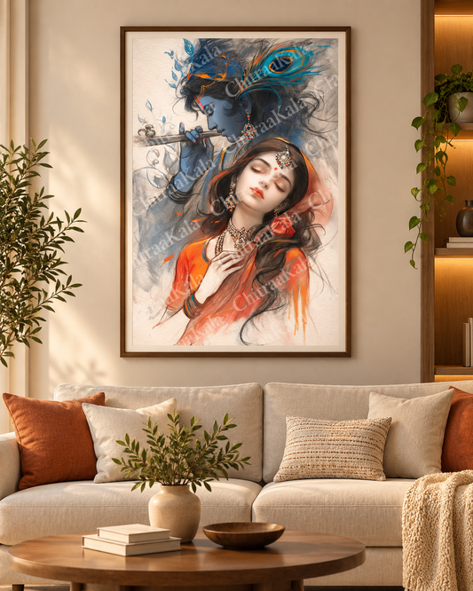 Radha Krishna – Eternal Love | Digital Artwork