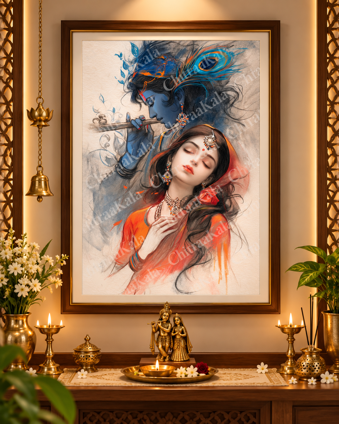 Radha Krishna – Eternal Love | Digital Artwork