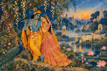 Radha Krishna in Divine Vrindavan