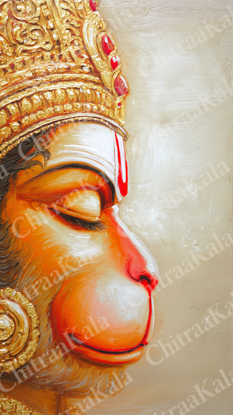 Lord Hanuman Devotion | Digital Artwork