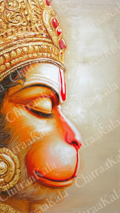Lord Hanuman Devotion | Digital Artwork
